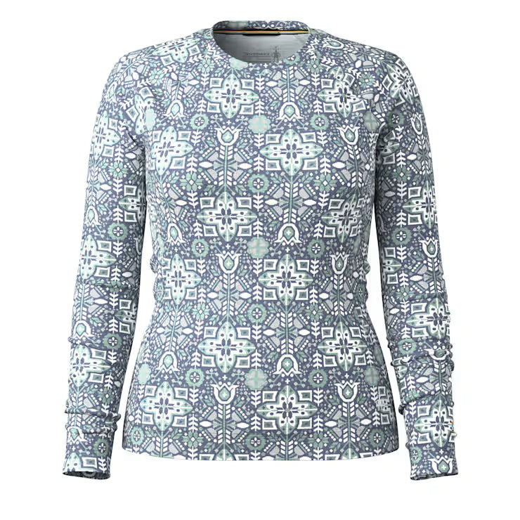 Smartwool Classic Thermal Merino Base Layer Pattern Crew - Women's