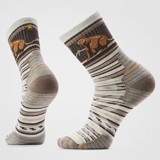 Smartwool Hike Bear Stripe Mid Crew Socks - Unisex