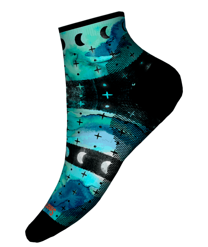 Smartwool Bike Zero Cushion Celestial Print Ankle Socks - Women's