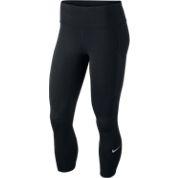 Womens Epic Luxe Crop Leggings Black/Reflective Silver