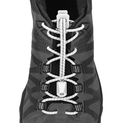 Reflective Run Laces-White