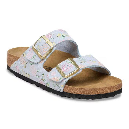 Birkenstock Arizona Suede Flower Print - Women's