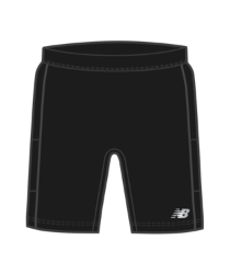 Mens Fast Flight 8" Fitted Short Black